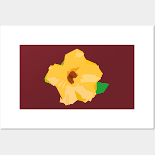 Flower daisy minimal yellow cute Posters and Art